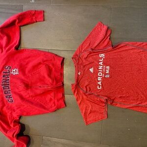 St. Louis cardinals MLB  clothes.  2 pieces  youth Sz L and XL